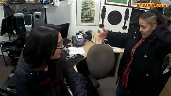 Preview 2 of Monster Cock Creampie Tiny Teen - Couple bitches try to steal and screwed