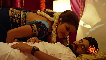 Preview 3 of My Farend Mom - Nandhini Serial Nithya Ram Hot Seducing Moves with Cleavage Show)