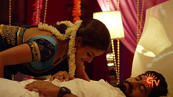 Preview 4 of My Farend Mom - Nandhini Serial Nithya Ram Hot Seducing Moves with Cleavage Show)