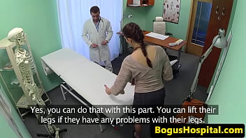 Preview 2 of Kain Tudung - Hairy babe banged and fingered by doctor