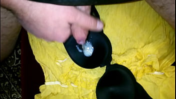 Preview 4 of American Pi Xxx - small cup bra cum crossdress
