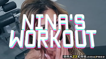 Preview 4 of Catalina Luv - Brazzers - Big Wet Butts - (Nina Dolci) - Ninas Workout - Trailer preview