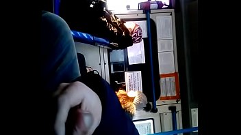 Preview 3 of Jojo New Xxx - Jerk and cum in bus