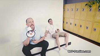 Preview 3 of Brazzer Gay Gay - BFFS - Teens blowing during Sex Ed Games competition
