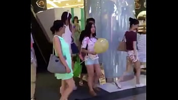 Preview 1 of Blckboy Whit Garl - Asian Girl in China Taking out Tampon in Public tightassdates.com