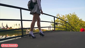 Preview 1 of Thiml Xxx - Anime Hentai Style Up Skirt Flashing by Jeny Smith
