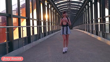 Preview 4 of Thiml Xxx - Anime Hentai Style Up Skirt Flashing by Jeny Smith