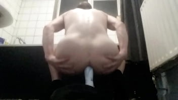 Preview 1 of Cum On Innocent Teen Face - Gay boy fucks his ass with spraycan