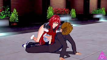 Preview 2 of Kurt Kadini - Finalmente Rias mangia il cazzo a Issei DxD