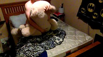 Preview 3 of Blog Search For Free - Fucking my sexy bear on my step sisters bed