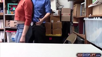 Preview 1 of Trk Aldata - Cute brunette shoplifter teen caught and punish fucked