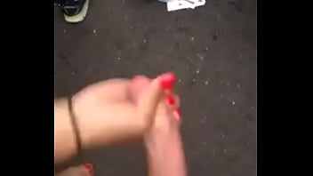 Preview 2 of Hard Fucking Prostitution - public handjob finish with cumshot