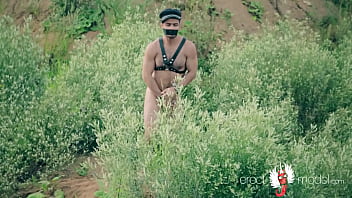 Preview 3 of Fokins Zse - Tape gagged guy ran away from the dominant for male solo penis masturbation