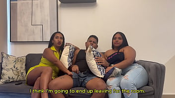 Preview 2 of Tranny Twins Fuck Each Other - Catching my boyfriend fucking my stepmom. English captions