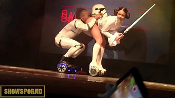 Preview 3 of Sael Pk - Horny brunette amazing fuck over an hoverboard