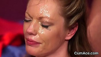 Preview 4 of Jogwt Bug - Kinky babe gets sperm load on her face sucking all the love juice