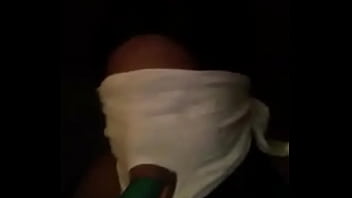 Preview 1 of Lupe Zuleidi - Sucking On A Green Dildo With Mouth Mask
