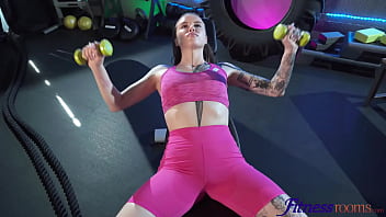 Preview 1 of Becca Mommy - Fitness Rooms - Eden Ivy folds up her flexible tight body and takes a huge cock in her ass