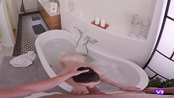 Preview 2 of Pragmatic Women Xxx - TmwVRnet.com - Arwen Gold - Wet Brunette Enjoys Bubble Bath and Hardcore Fuck