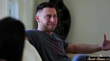 Preview 2 of Uk He Sexy Xxx - Sweet busty teen doggystyled and pusylicked