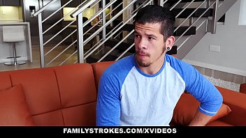Preview 2 of Sunny Lione Xxx With Condom - FamilyStrokes - Hot Teen (Jillian Janson) Pounded By Her StepCousin
