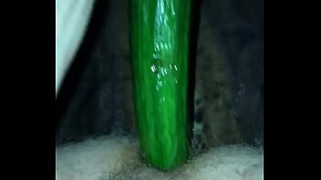 Preview 2 of Wife Sex Tupe - Cucumber fuck 2