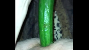 Preview 3 of Wife Sex Tupe - Cucumber fuck 2