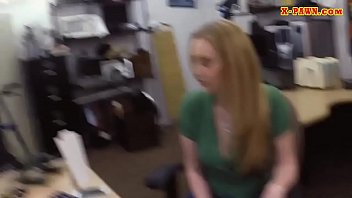 Preview 2 of Pucy Cream - Blonde babe slammed by pawnshop owner