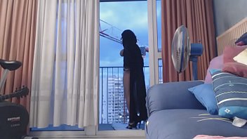 Preview 2 of Xxxx Video Jabarjasti Rep - musulmane voil&eacute_e s exhibe devant un grutier