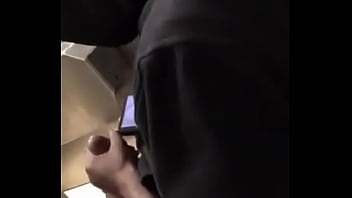 Preview 4 of Fat Hd Hd Hd Hd Big Tranny Oral - Caught Jerking Off in Bathroom