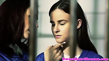 Preview 2 of Hot Enimi - Teen babe scissors with MILF at prison cell