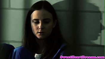 Preview 1 of Hot Enimi - Teen babe scissors with MILF at prison cell