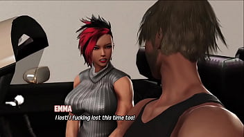 Preview 3 of Fucking Wifes Sister In Kitchen - Max&#039_s Life Temporada 3 Cap 174 - follando en los ba&ntilde_os del club y luego encima del coche