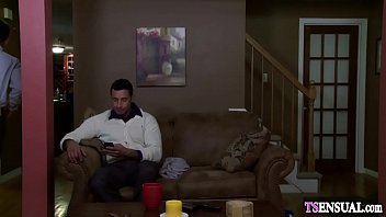Preview 1 of Granny Loves Slut - Busty stepmom shemale fucked by a friends hard cock