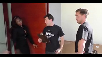 Preview 1 of Tichar Hot Sax - [HD] Ebony Jasmine Webb gets Fucked By Two Boys Til She Squirts