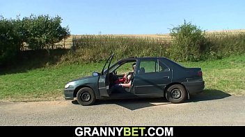 Preview 3 of Briqna Bank - 60 years old granny screwed roadside