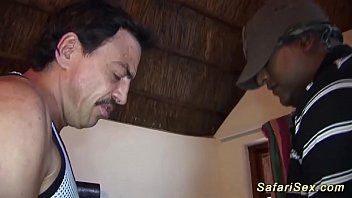 Preview 4 of Karen Kouga - wild threesome african safari orgy
