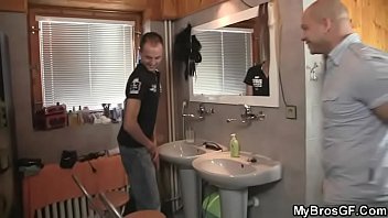 Preview 1 of Milf Anal Orgy - He leaves and his slutty bitch cheats