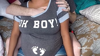 Preview 1 of San Diesel - Sensual Breastfeeding Husband while Pregnant. lactating
