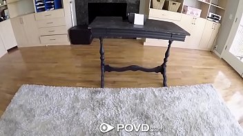 Preview 1 of Cape My Pussy - POVD Petite blonde Lily Rader living room fuck in POV