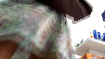 Preview 2 of Sarah Oll Sex - Drougstore Upskirt