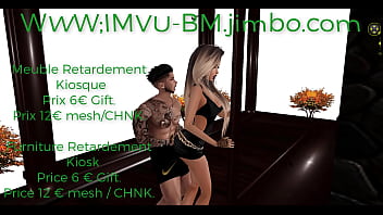 Preview 3 of Double Black Sex - Mail : toonslive3@gmail.com Meuble retard Kiosque 4 pose