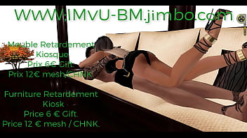 Preview 4 of Double Black Sex - Mail : toonslive3@gmail.com Meuble retard Kiosque 4 pose