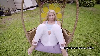 Preview 1 of Granny Kim Working Some Cock - Spinner in leggings bangs huge dick