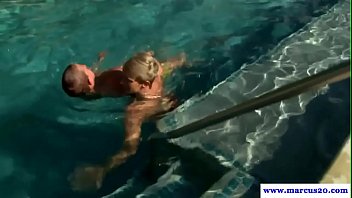 Preview 1 of Squirt Through Leather - Muscle hunks cocksucking and jerking outdoors