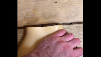 Preview 2 of Shameless Nude Scenes Nude - Dirty builder fucks sex toy after work / Male Moaning / Muscle ass / Pov