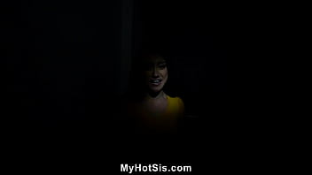 Preview 1 of Matmas - Stepbro Is There to Comfort His Scared Stepsis with His Cock - Myhotsis
