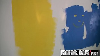 Preview 1 of Milf Aprileen - Mofos - Lets Try Anal - (Emma OHara) - Redhead Tits Painting Nude