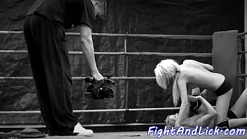 Preview 3 of Mini Skirt Dance - Wrestling lesbos licking pussies in sixtynine