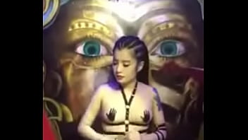 Preview 2 of Deesa Gujarat - Girl playing DJ without bra and showing nipples and big boobs
